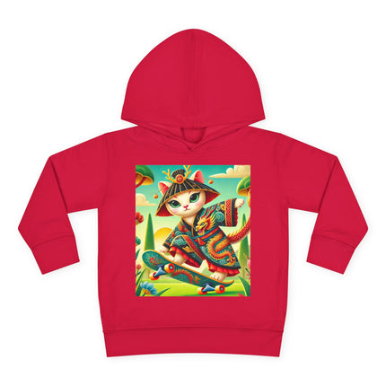 Dragon Dance on Wheels Toddler Pullover Fleece Hoodie