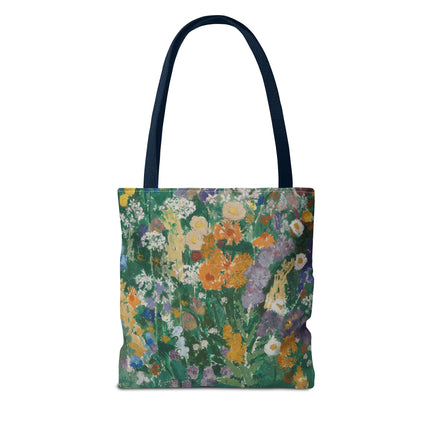 Flowers on the Mountain by August Babberger Tote Bag (AOP)