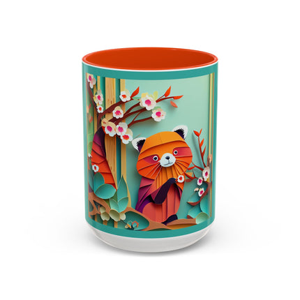 A Playful Red Panda Colorful Mugs (11oz, 15oz)