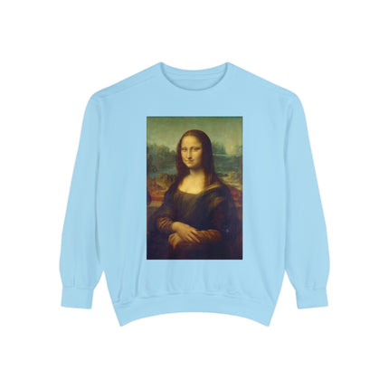 Mona Lisa by Leonardo da Vinci Unisex Garment-Dyed Sweatshirt