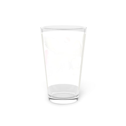 Goldfinch & Pink Flowers Pint Glass – Vibrant Spring & Bold Beauty