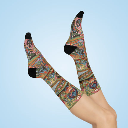 L'Ornement Polychrome by Albert Racine Cushioned Crew Socks