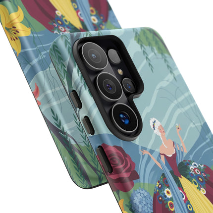 🌹🌿 The Willow Garden Promenade Phone Case – Art Deco Floral Elegance