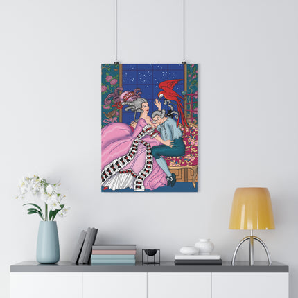 The Jealous Parrot by George Barbier Giclée Art Print