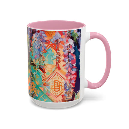 Golden Wisteria Symphony Colorful Mugs (11oz, 15oz)