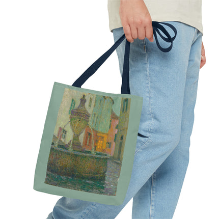 La Fontaine, Saint-Paul De Vence by Henri Le Sidaner Tote Bag (AOP)