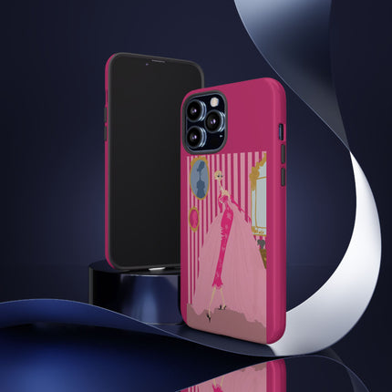 Lady in Pink Phone Case – Graceful Sophistication