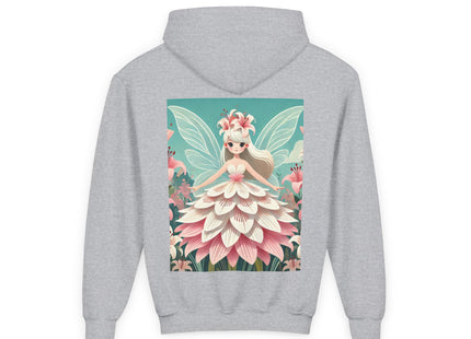 Lily Fairy in Bloom Youth Heavy Blend Hooded Sweatshirt