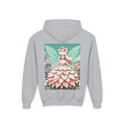 Lily Fairy in Bloom Youth Hooded Sweatshirt – Grace, Beauty & Gentle Magic