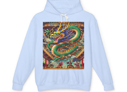 Tibetan Dragon Over Kabuki Duel Hoodie