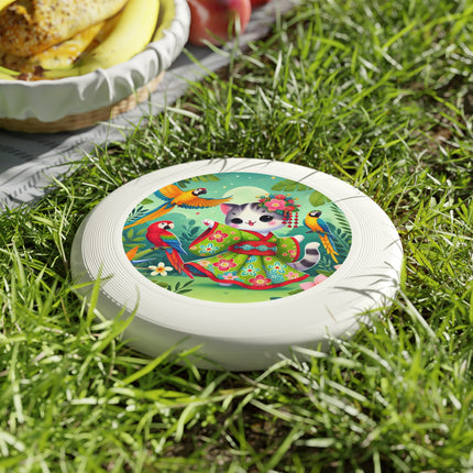 Parrot Dance of the Geisha Kitten Wham-O Frisbee – Tropical Twirls & Vibrant Vibes