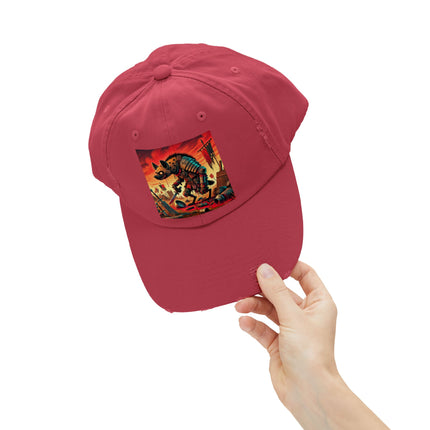 The Cunning Scavenger Unisex Distressed Cap