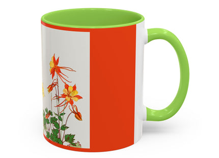 Aquilegia Flowers by Tanigami Kônan Colorful Mugs (11oz, 15oz)