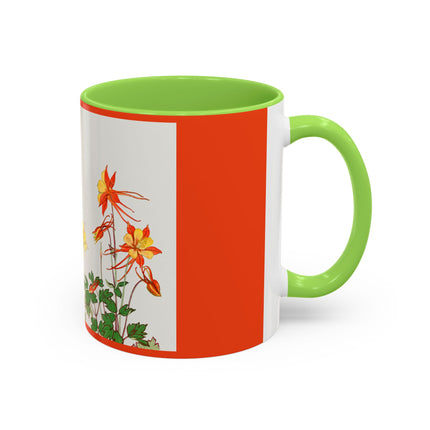 Aquilegia Flowers by Tanigami Kônan Colorful Mugs (11oz, 15oz)