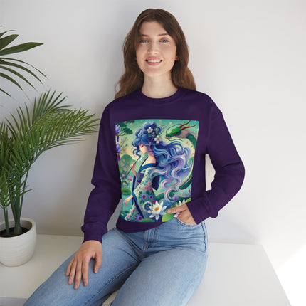 Fairy of the Koi Pond Heavy Blend™ Crewneck Sweatshirt