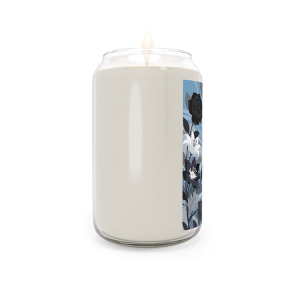 🖤🤍 The Midnight Lily Scented Soy Candle – Art Deco Monochrome Elegance
