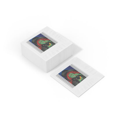 Mirror, Mirror A Witch's Touch White Coined Napkins