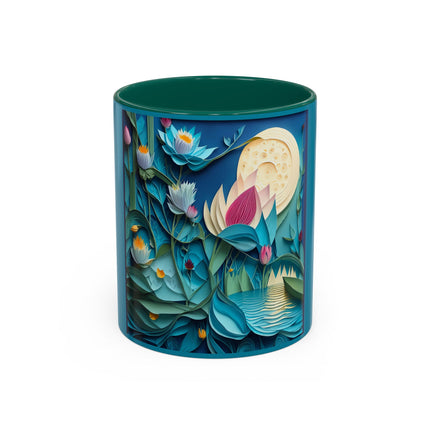 Ethereal Moonlit Lake Colorful Mugs (11oz, 15oz)