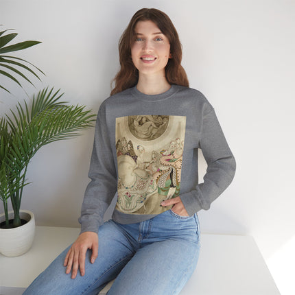 Sur talons rouges (On Red Heels) pl 01 by Gerda Wegener Heavy Blend™ Crewneck Sweatshirt