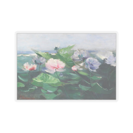 Water Lilies by Karl Hagemeister Kiss-Cut Stickers (4 Sizes)