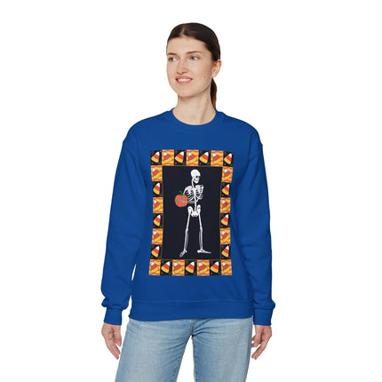 Candy Corn Skeleton Unisex Heavy Blend™ Crewneck Sweatshirt