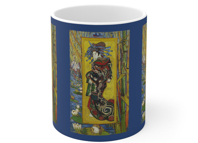 Courtesan (after Eisen) by Vincent Van Gogh Ceramic Mug 11oz