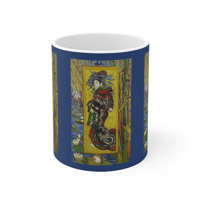 Courtesan (after Eisen) by Vincent Van Gogh Ceramic Mug 11oz