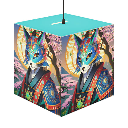 Cyberpunk Samurai Light Cube Lamp
