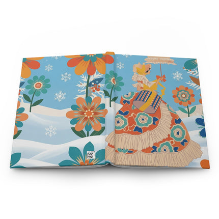 🌸❄️ The Winter Flower Garden Hardcover Journal – Whimsical Holiday Fantasy