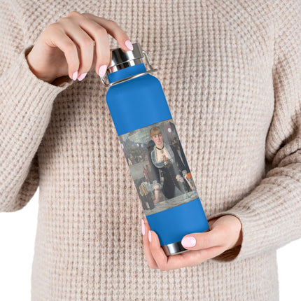 A Bar at the Folies-Bergère by Edouard Manet Copper Vacuum Insulated Bottle, 22oz
