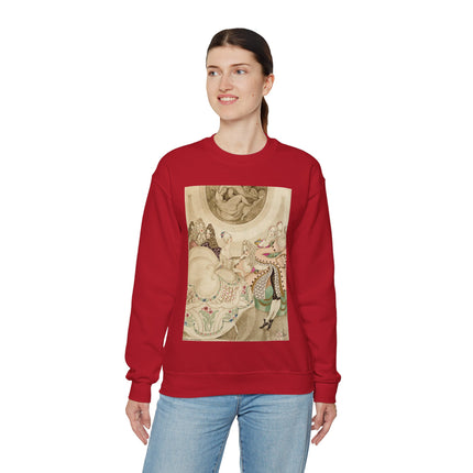Sur talons rouges (On Red Heels) pl 01 by Gerda Wegener Heavy Blend™ Crewneck Sweatshirt