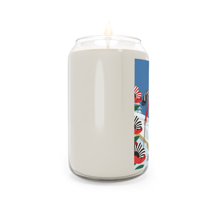 🎿🎄 The Christmas Holly Skier Scented Soy Candle – Whimsical Holiday Fantasy