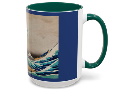 The Great Wave off Kanagawa by Katsushika Hokusai Colorful Mugs (11oz, 15oz)