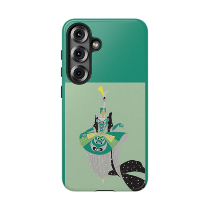 Peacock Dancer Phone Case – Opulent Glamour & Theatrical Elegance