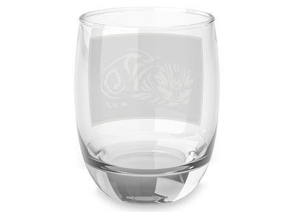 December (Cat Lying) by Anna Julia de Graag Whiskey Glass