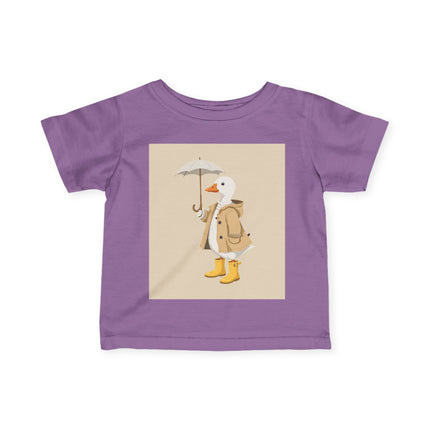 🦆☂️ The Little Rainy Day Duckling Infant Fine Jersey Tee – Whimsical Storybook Charm
