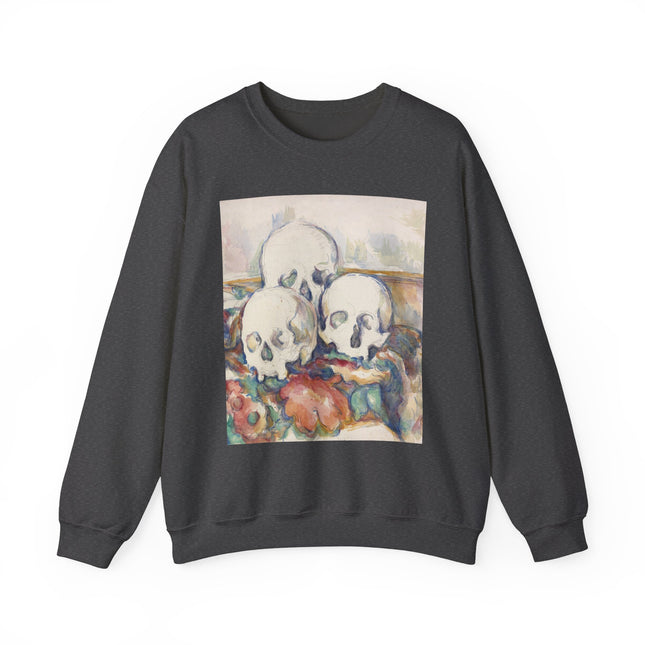 The Three Skulls by Paul Cézanne Unisex Heavy Blend™ Crewneck Sweatshirt