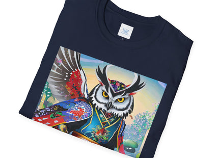 Cyberpunk Samurai Owl Softstyle T-Shirt