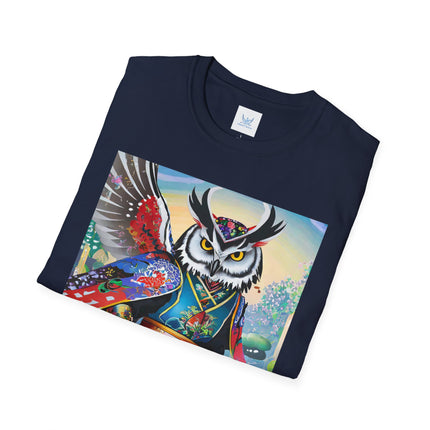 Cyberpunk Samurai Owl Softstyle T-Shirt