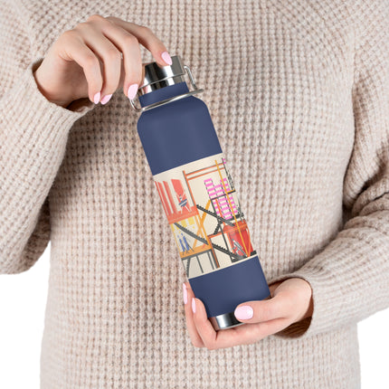 Maquettes de Théatre 4 by Alexandra Exter Copper Vacuum Insulated Bottle, 22oz
