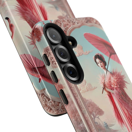 Petals, Porcelain, and Flamingos Phone Cases