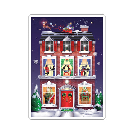 A Christmas Eve Celebration Kiss-Cut Stickers (4 Sizes)