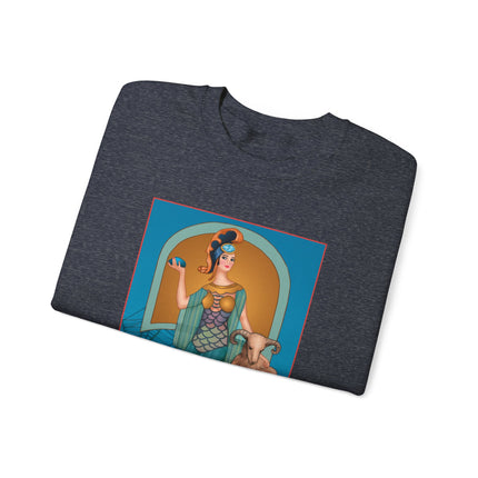 March & Aquamarine (Gem Series) by Sofia Chiostri Unisex Heavy Blend™ Crewneck Sweatshirt