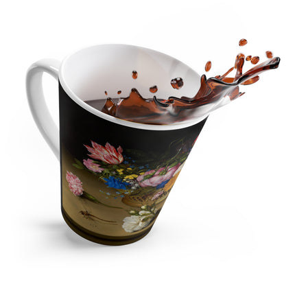 Flower Still Life by Ambrosius Bosschaert Latte Mug