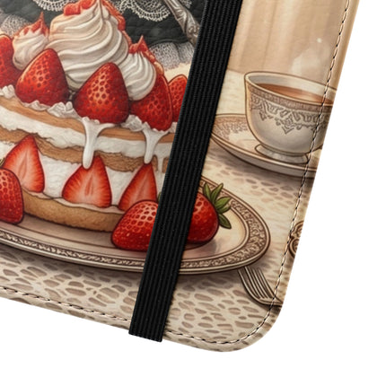 🍓🐱 The Patisserie Kitten Flip Case – Sweet Charm & Storybook Delight