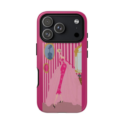Lady in Pink Phone Case – Graceful Sophistication