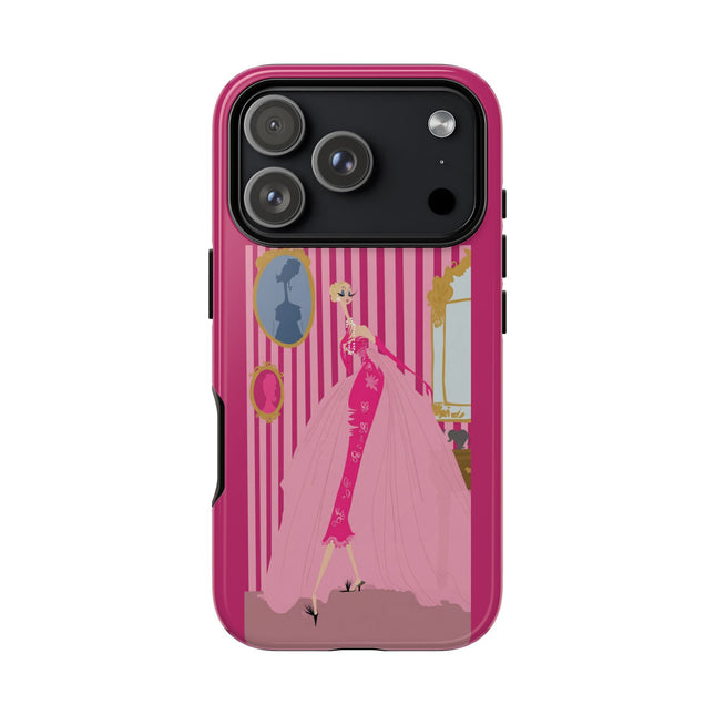 Lady in Pink Phone Case – Graceful Sophistication