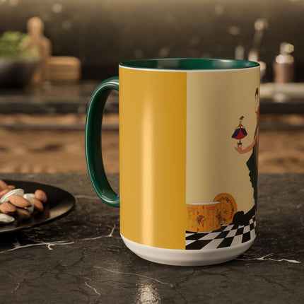 The Marionette Colorful Mugs – Theatrical Glamour & Cabaret Elegance