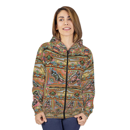L'Ornement Polychrome by Albert Racine Zip Hoodie (AOP)