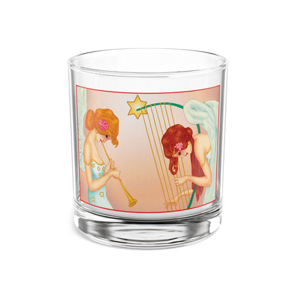 Heavenly Angel Duet Rocks Glass, 10oz